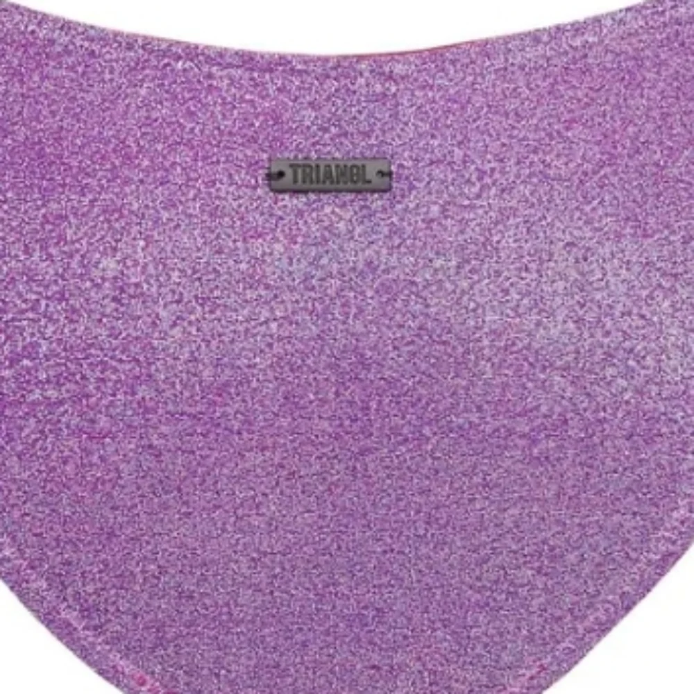 triangl swimwear Shimmery Lavender Bandeau Bikini Top